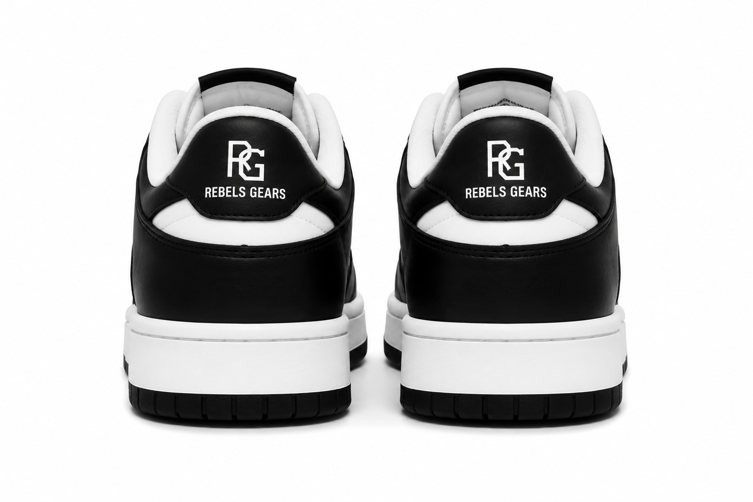 Rebels Gears RG ThunderStrike Training Shoes (Black & White Edition) – Lightweight Cross-Training Gym Sneakers with High-Traction Outsole - Image 3