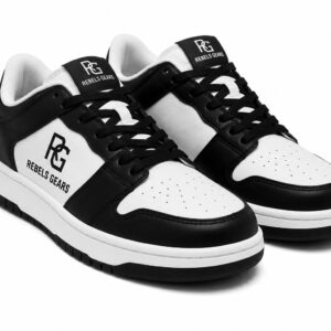 Rebels Gears RG ThunderStrike Training Shoes (Black & White Edition) – Lightweight Cross-Training Gym Sneakers with High-Traction Outsole