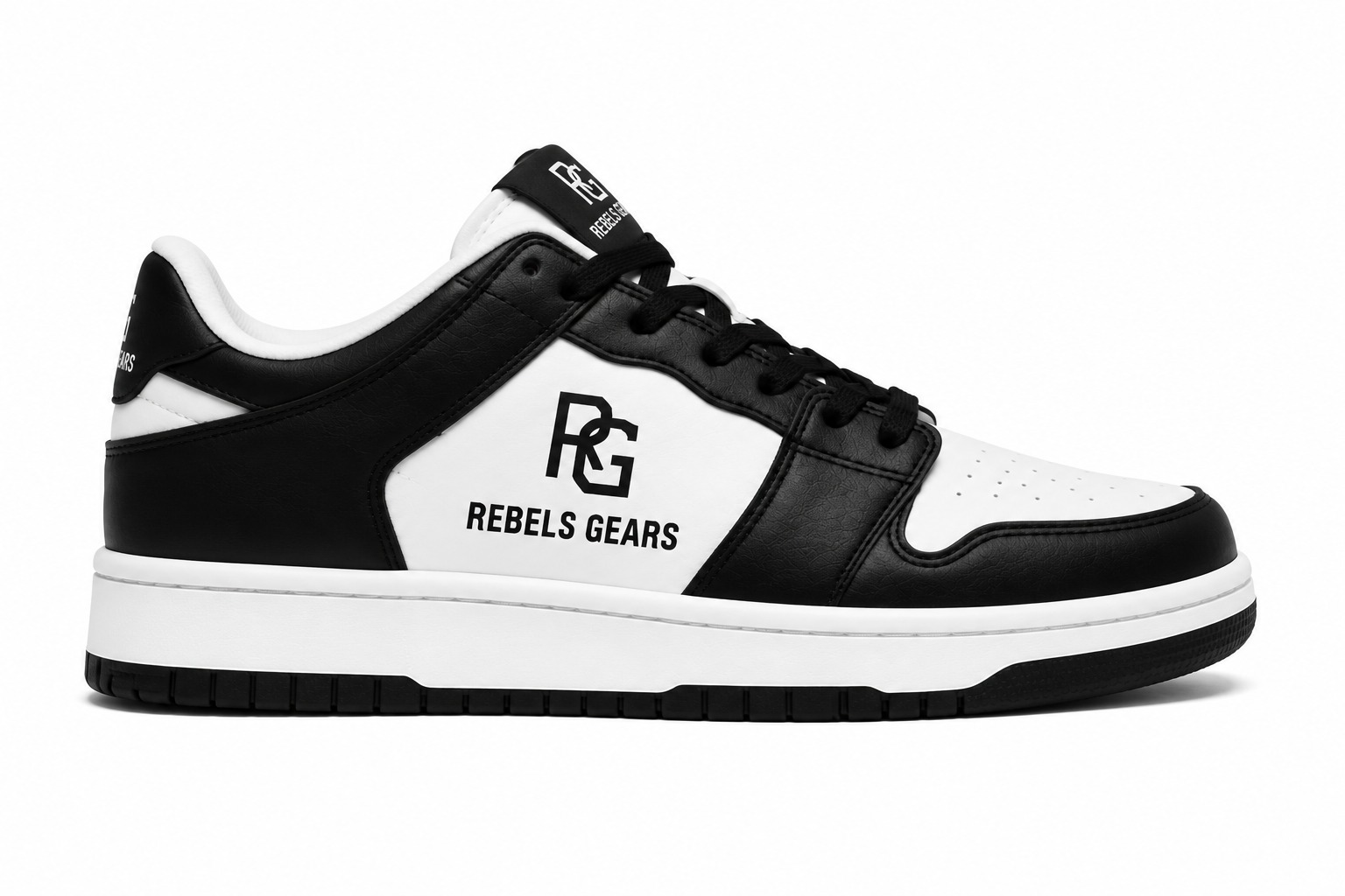 Rebels Gears RG ThunderStrike Training Shoes (Black & White Edition) – Lightweight Cross-Training Gym Sneakers with High-Traction Outsole - Image 6