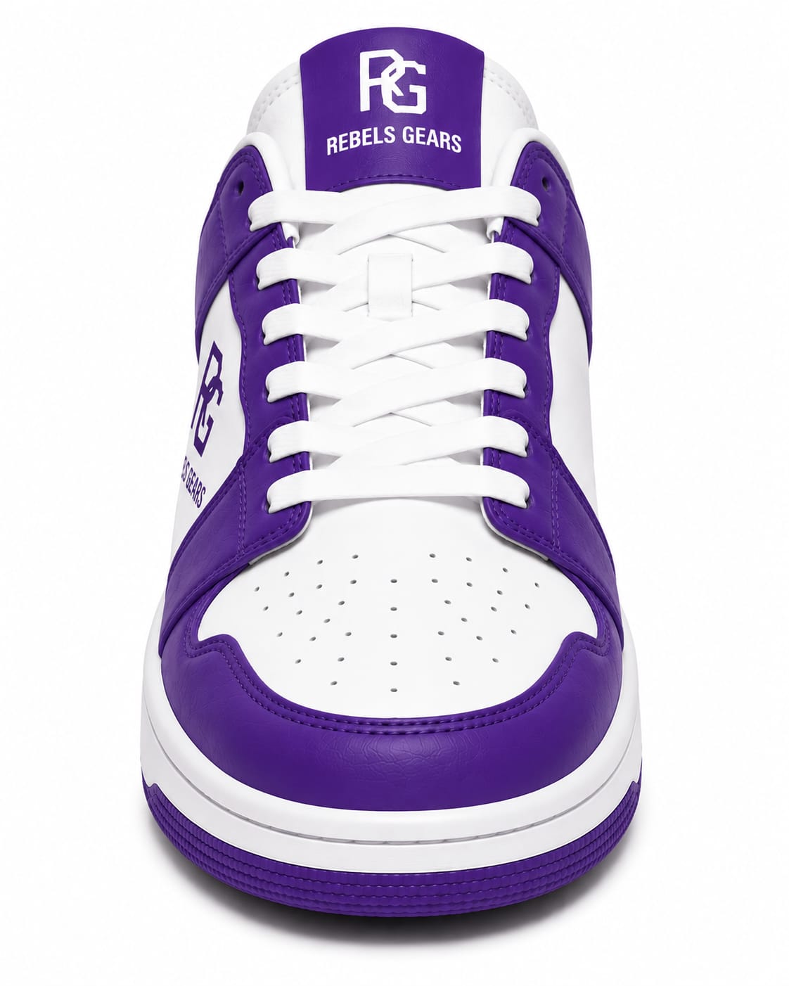 Rebels Gears RG Classic Purple Low-Top Sneakers – Premium Synthetic Leather Casual Streetwear Shoes with Non-Slip Rubber Outsole - Image 5
